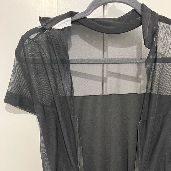 Amanda Uprichard - Dominique Midi Dress in Black - size small - Picture 6 of 6